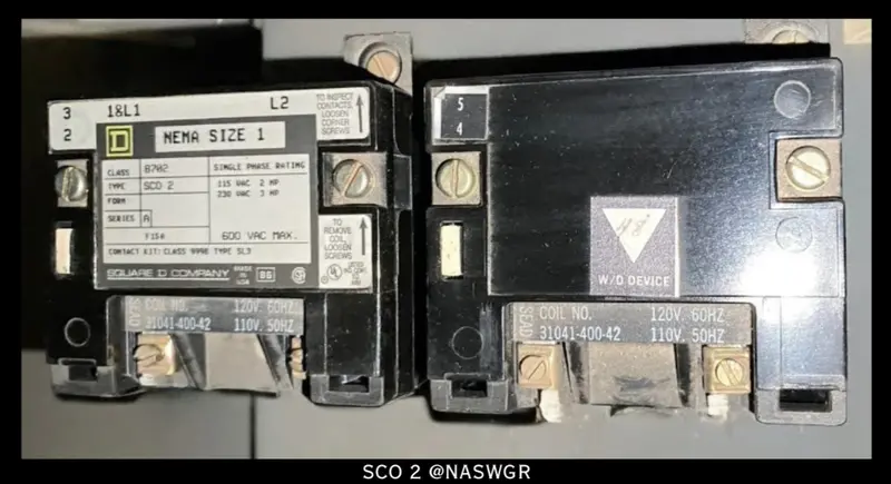 Square D 8702Sco2V02 Reversing Electromagnetic Contactor — 27A Load, 120V Ac Coil 1
