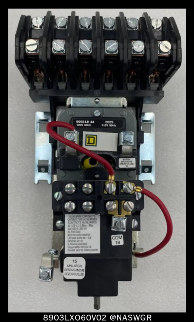 Square D 8903Lxo60V02 30A Lighting Contactor – 120Vac Coil, Industrial Grade 1
