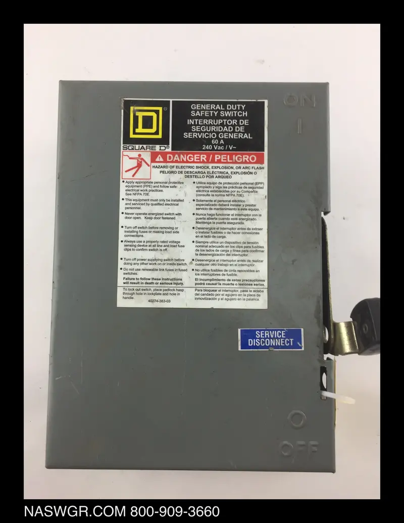 Square D Du322 Molded Case Circuit Breaker 1