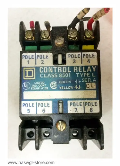 Square D L0-40 Electromechanical Control Relay – General Purpose Industrial Use 1