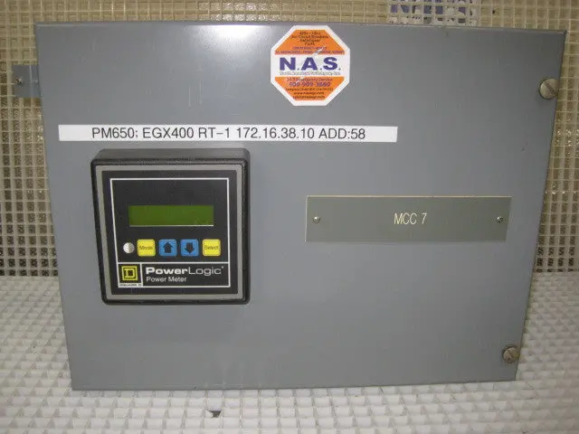 Square D Model 4 Motor Control Center Bucket With Powerlogic Pm-650 Meter 1