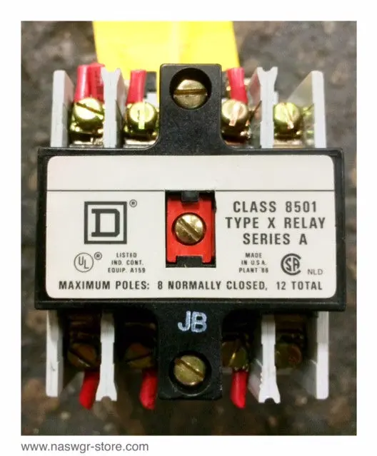 Square D X040 Jb-Form Control Relay – 120V Ac Coil (9998X44 Sfbd) 1