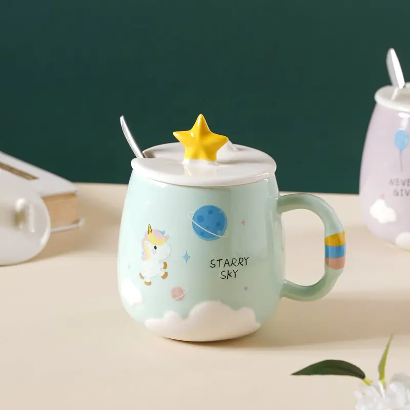 Star-Embellished Ceramic Cup 4