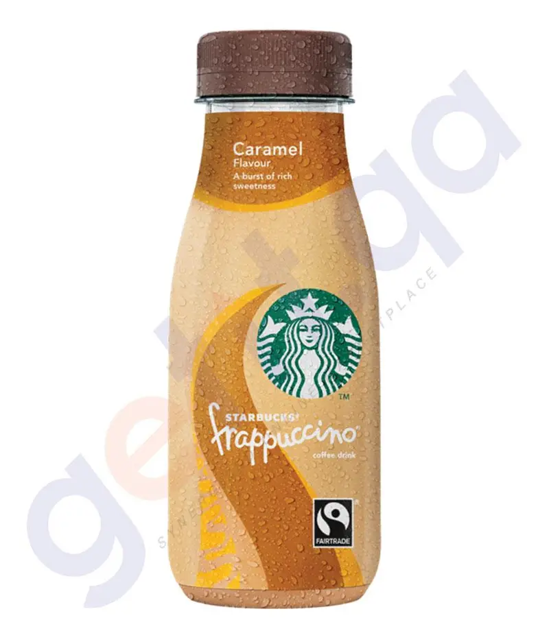Starbucks Caramel Frappuccino – 250Ml Iced Blended Coffee In Glass Bottle 1