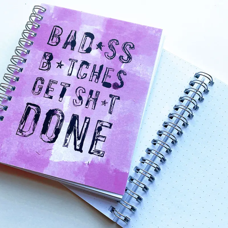 Steel Petal Press 'Badass Bitches Get Shit Done' Pocket Spiral Notebook 1