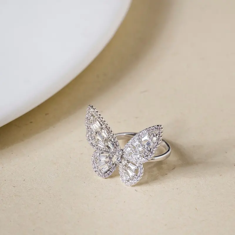 Sterling Silver Butterfly Statement Ring 1