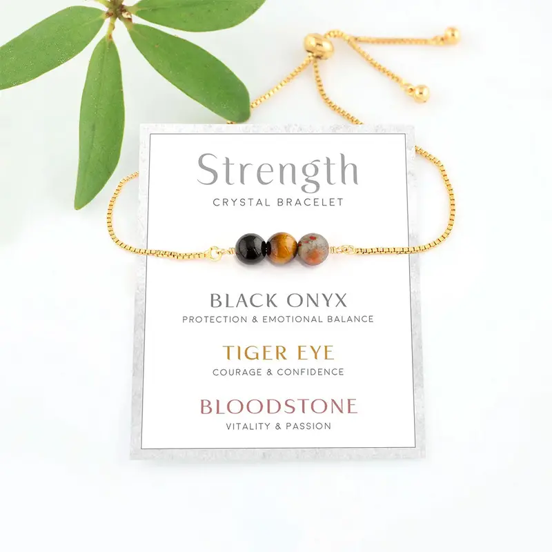 Strength Crystal Bracelet – Handcrafted Wellness Accessory By Delezhen 1