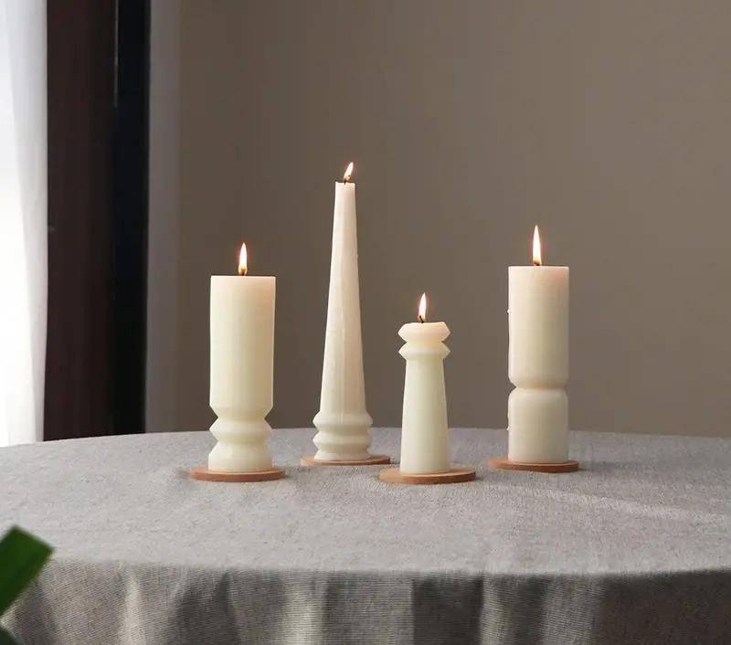 Stupa Collection: Four-Count Luxury Candle Set 1