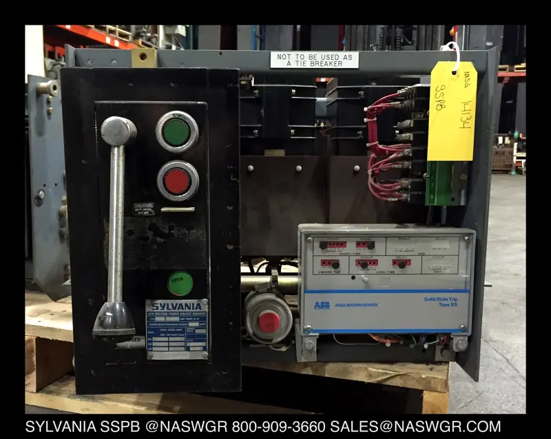 Sylvania Sspb-2000 2000A Manual Or Drawout Circuit Breaker 1