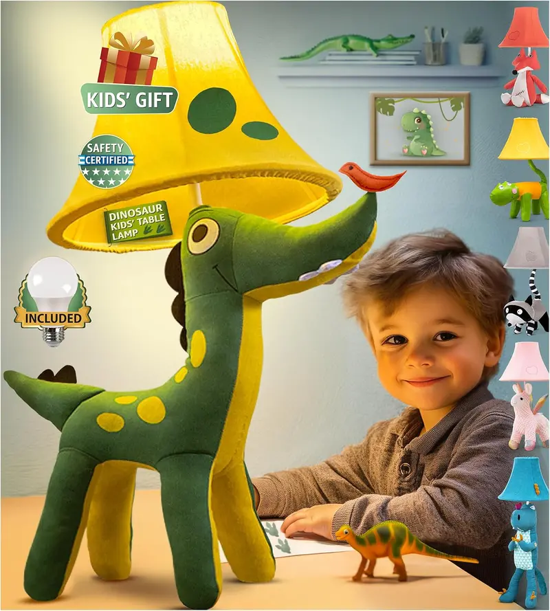 T-Rex Night Light For Boys’ Bedrooms — Bold Kids Lamp & Festive Birthday Gift 1