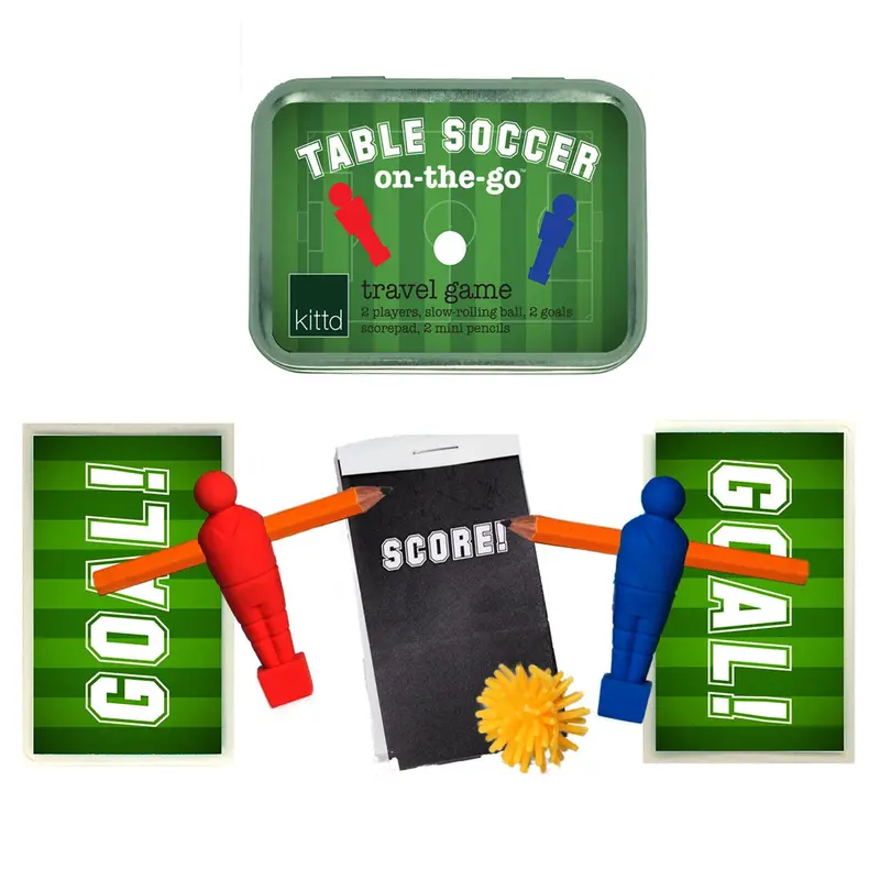 Table Soccer Travel Game For Kids: Compact On-The-Go Sports Set By Kittd 1