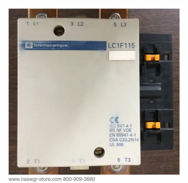 Telemecanique Lc1F115 115A Three-Pole Ac Contactor 1