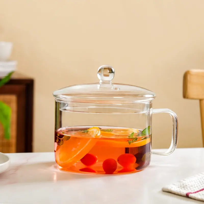 Tempered Glass Cooking Pot With Ergonomic Handle – 1700Ml, Oven & Stovetop Safe 1
