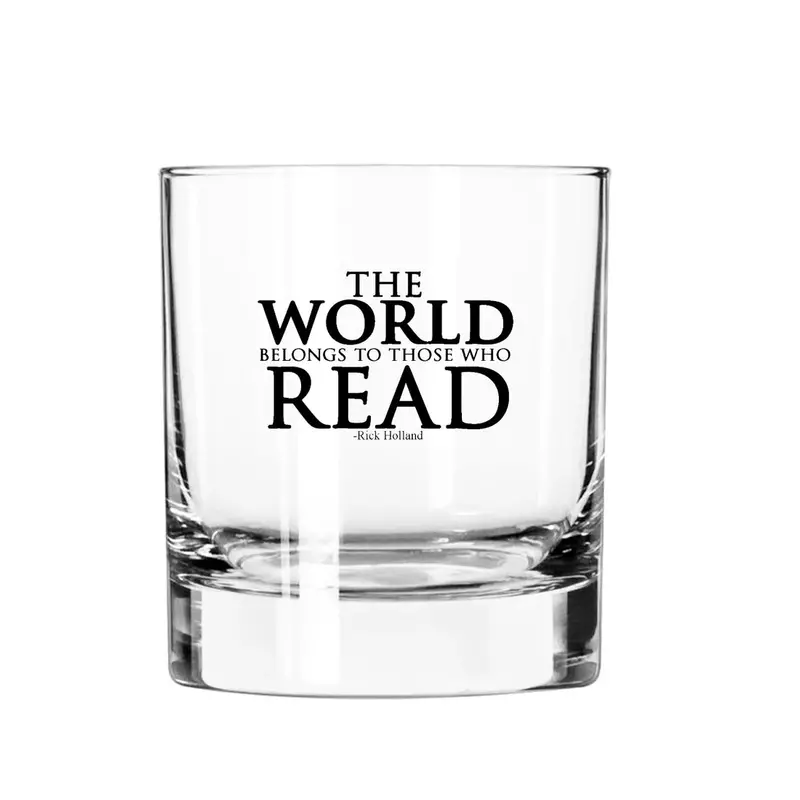 The World Belongs To Those Who Read Tumbler – Literary Cocktail Glass 1