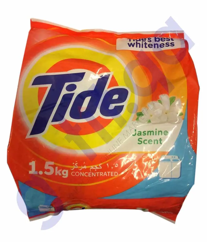 Tide Jasmine Scent Laundry Detergent – 1.5 Kg Fresh Floral Formula For All Fabrics 1