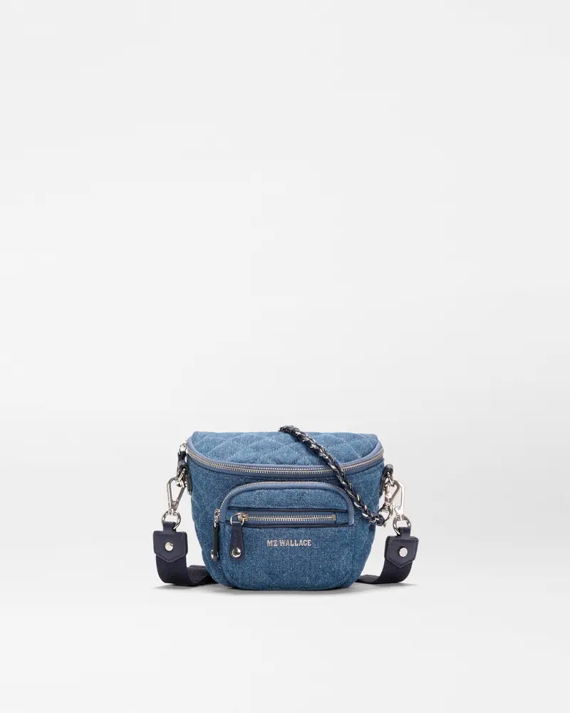 True Blue Denim Micro Crosby Sling Bag 1