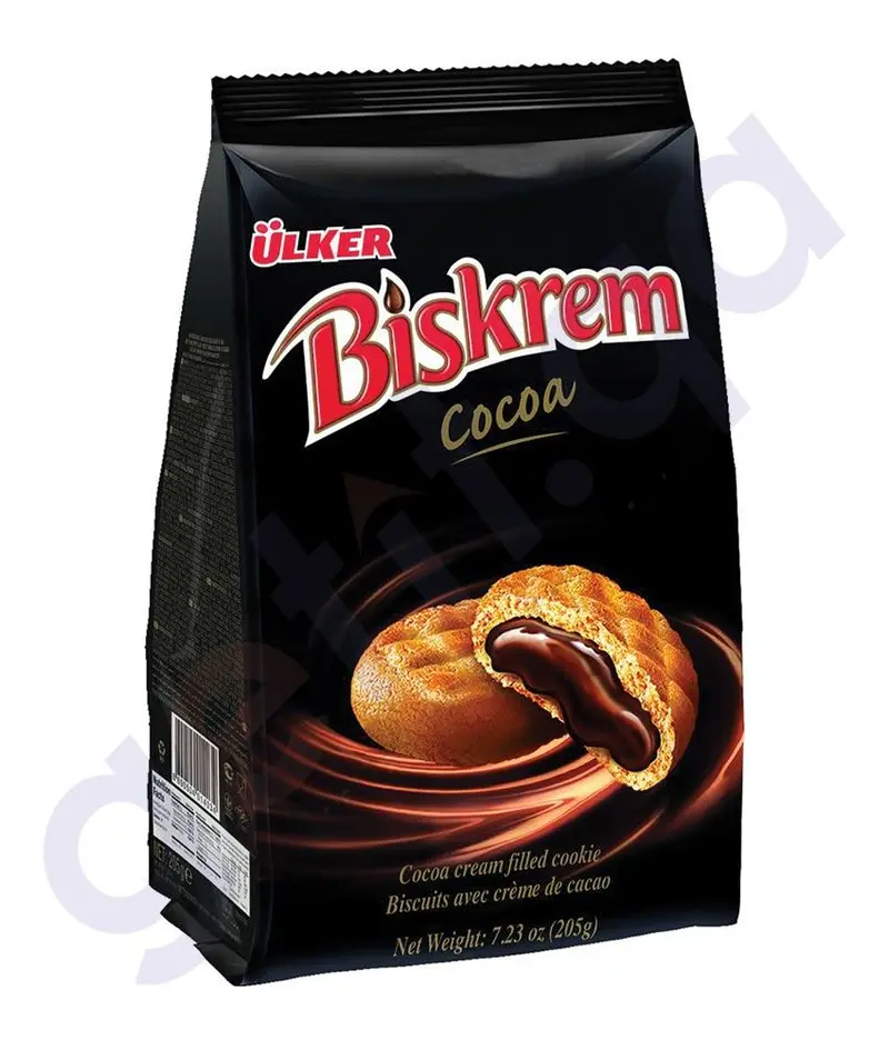 Ulker Biskrem Cocoa Cream Filled Biscuits – 205G 1