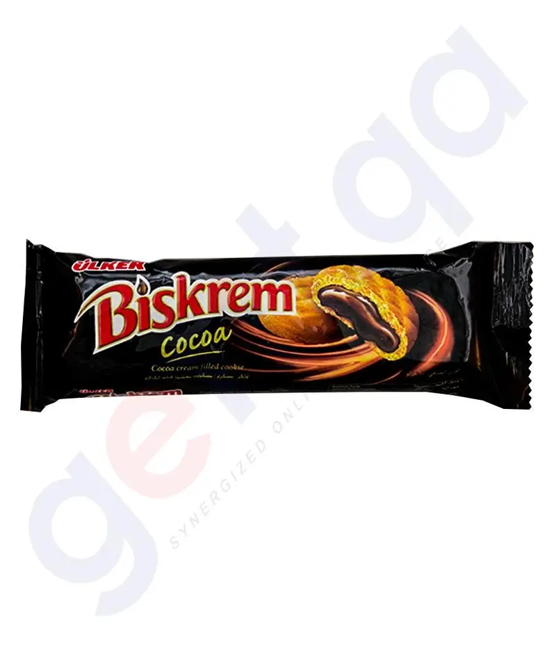 Ulker Biskrem Cocoa Cream Sandwich Biscuits – 110G 1