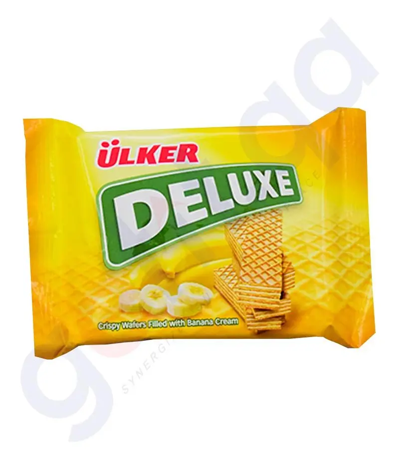 Ulker Deluxe Banana Cream-Filled Wafer – 39 G 1