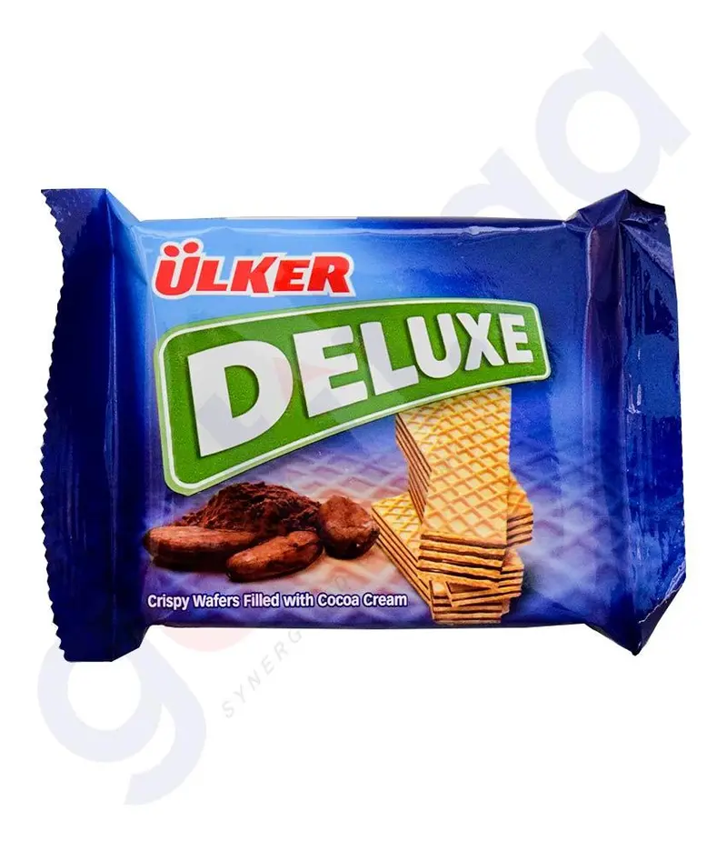 Ulker Deluxe Cocoa Cream-Filled Wafer – 39 G 1
