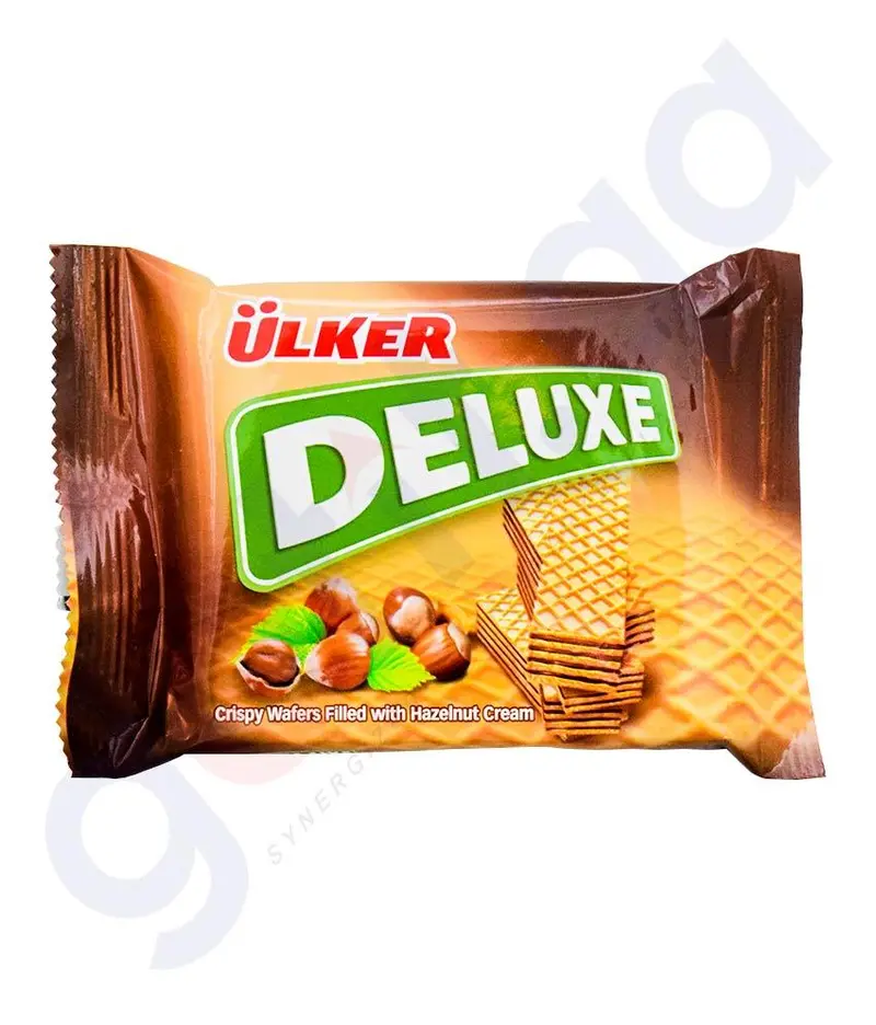 Ulker Deluxe Hazelnut Cream-Filled Wafer – 39 G 1