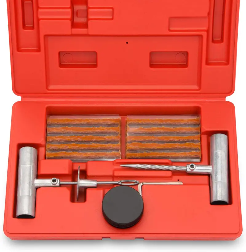 Universal Tubeless Tire Repair Kit – Heavy-Duty Plugs And Tools For On-The-Go Fixes 1
