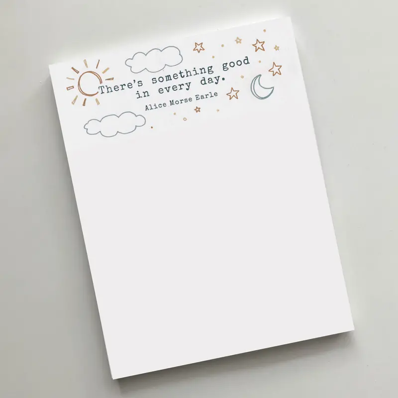 Uplifting Daily Affirmation Notepad – 'Something Good Awaits Today' By She Said It 1
