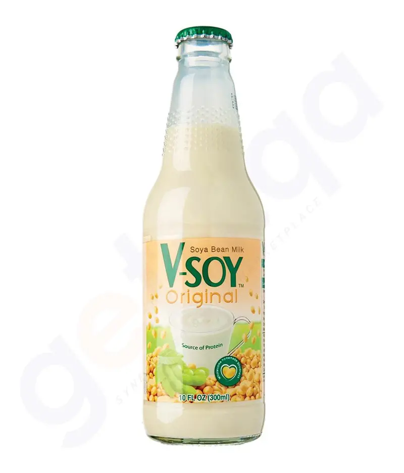 V-Soy Original Unsweetened Soy Milk – 300 Ml 1