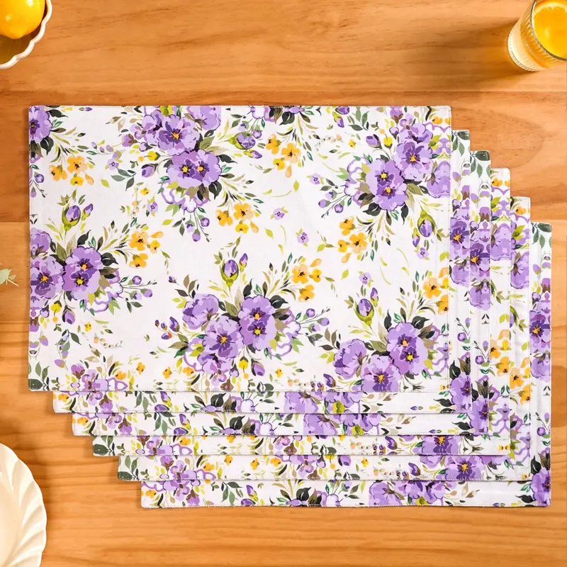 Valley Of Spring Cotton Placemat Set – 6-Piece 1