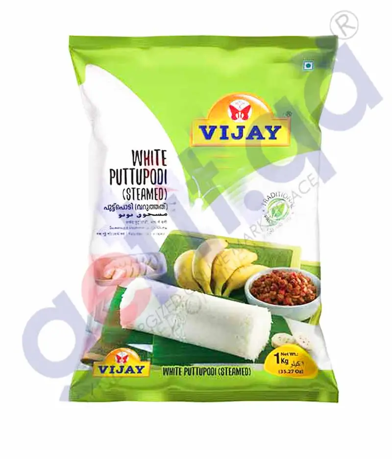 Vijay White Puttu Podi – Traditional Kerala Breakfast Mix, 1Kg Pack 1