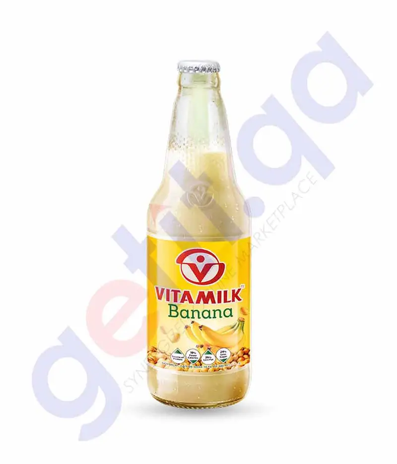 Vitamilk Banana-Flavored Soy Milk – 300 Ml 1