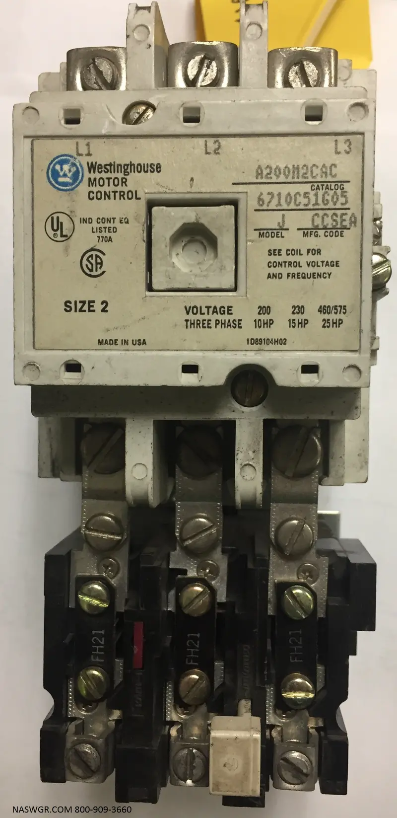 Westinghouse A200M2Cac Combination Starter With Ba23A Relay 1