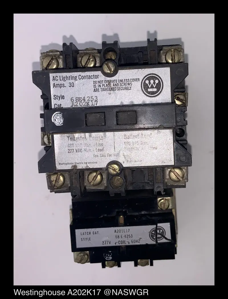 Westinghouse A202K17 Ac Lighting Control Relay 1