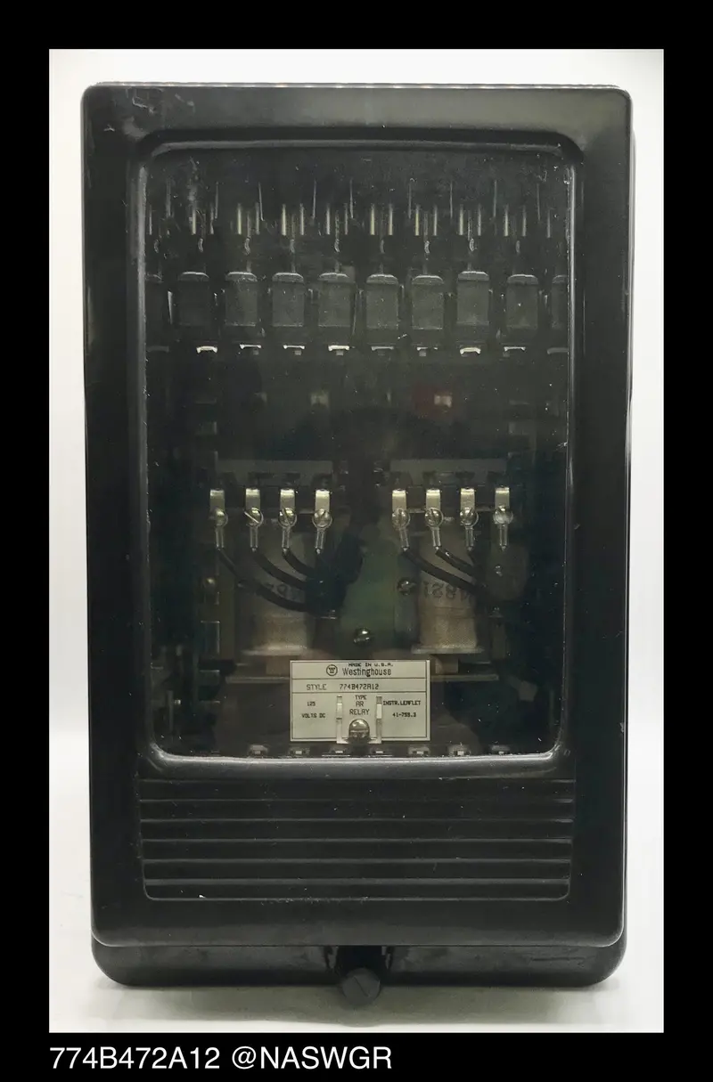 Westinghouse Ar-774B472A12 High-Speed Dc Auxiliary Relay – 125V Dc 1