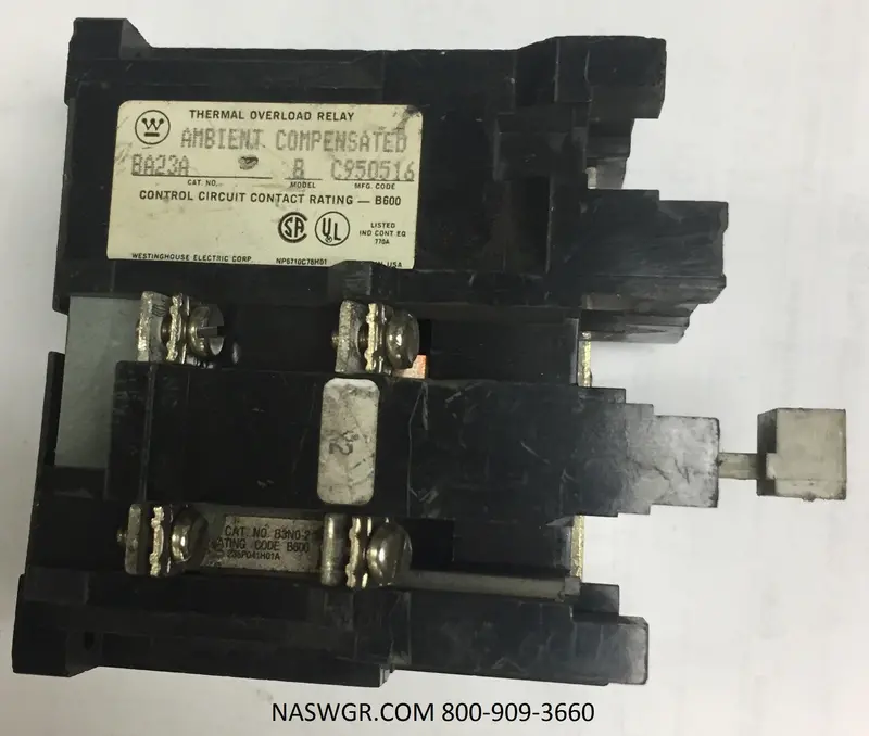 Westinghouse Ba23A High-Reliability Control Relay 1