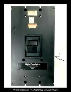 Westinghouse Pc32000Nw 2000A Molded Case Switch – Heavy-Duty Isolation Device 1