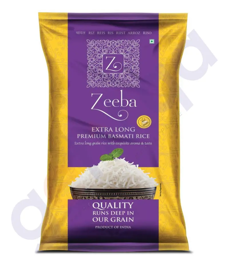 Zeeba Premium Basmati Rice – Long Grain, Aged 1