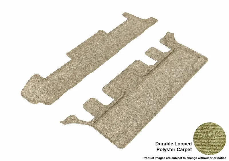 3D Maxpider Classic Series Floor Mats – Tan Two-Piece Set For Third Row, Limited Stock 1