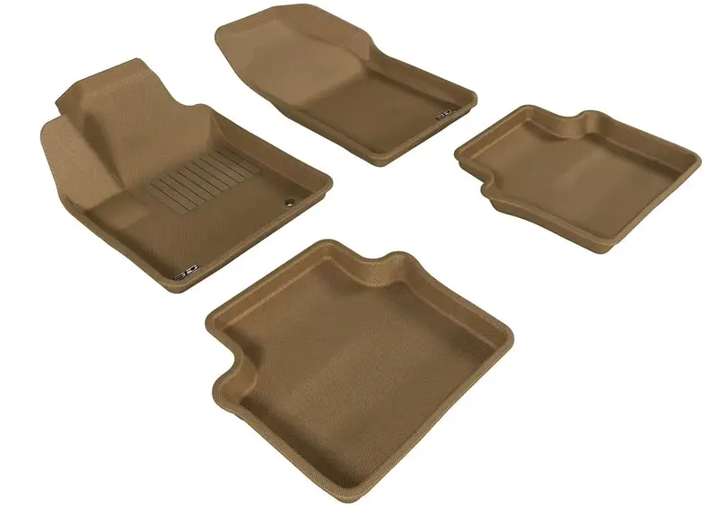 3D Maxpider L1Cy00101502 Kagu Tan Floor Mats – 4-Piece Set For Front & Rear 1