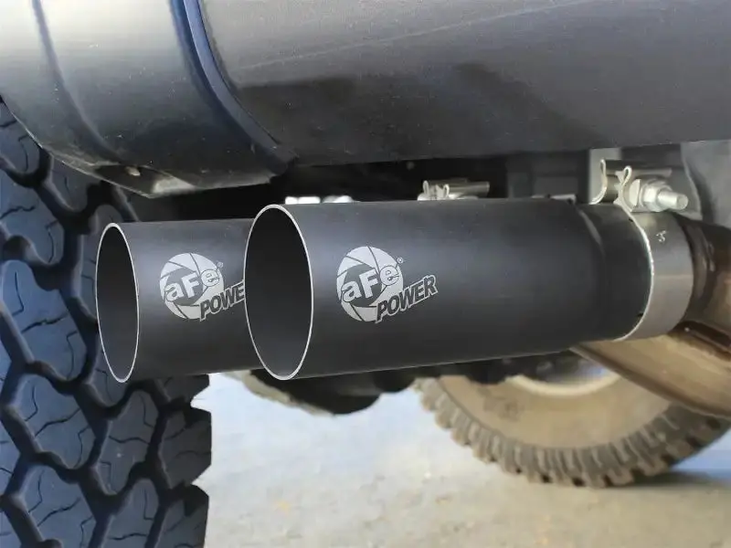 Afe Power Rebel Series Exhaust System – 3-Inch Stainless Steel, Side Exit, Black Tips For 2011–2014 Ford F-150 Ecoboost 1