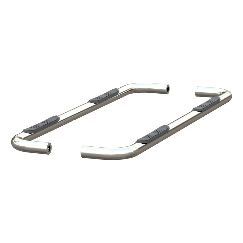 Aries 204053-2 Polished Stainless Steel Side Bars – 3-Round Style For Chevy Silverado & Gmc Sierra 1500 1