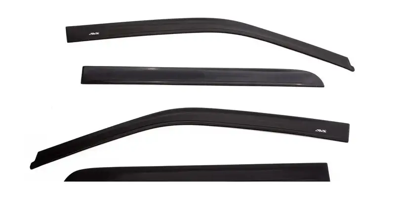 Avs Ventvisor Low-Profile Deflectors – Matte Black Outside-Mount Window Visors (4-Piece Set, 774074) 1
