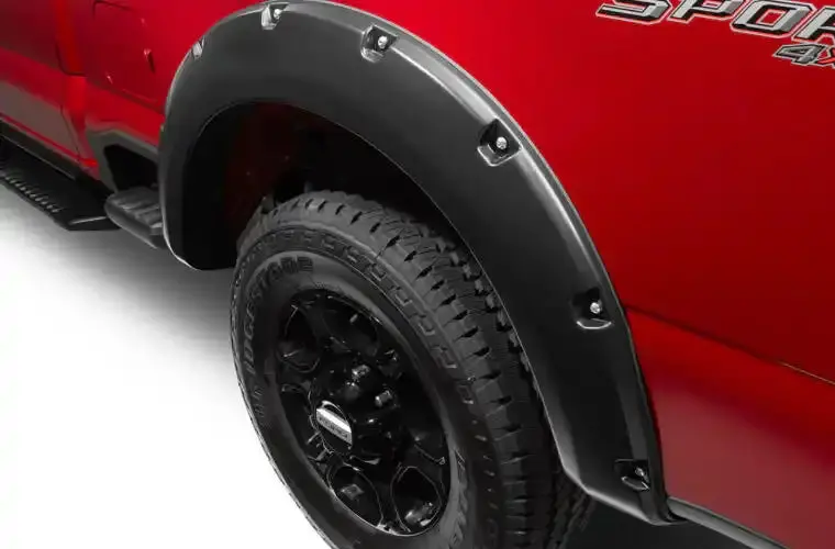 Bushwacker Pocket-Style Fender Flares 20146-02 – Two-Piece Rear Set With Smooth Black Finish 1