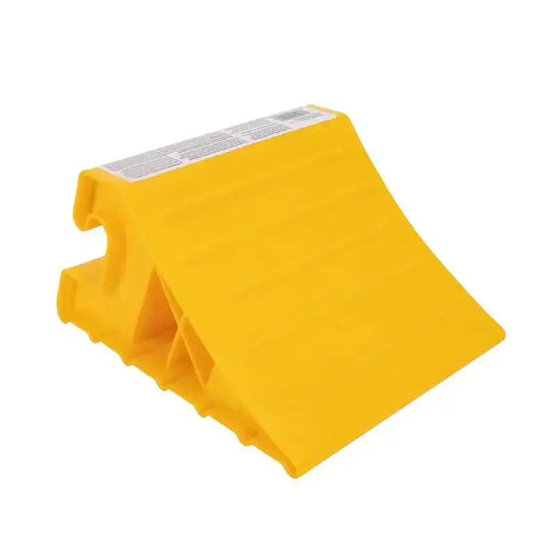 Camco 44492 Heavy-Duty Yellow Wheel Chock – 5.5" Width X 8.5" Height X 10" Depth 1
