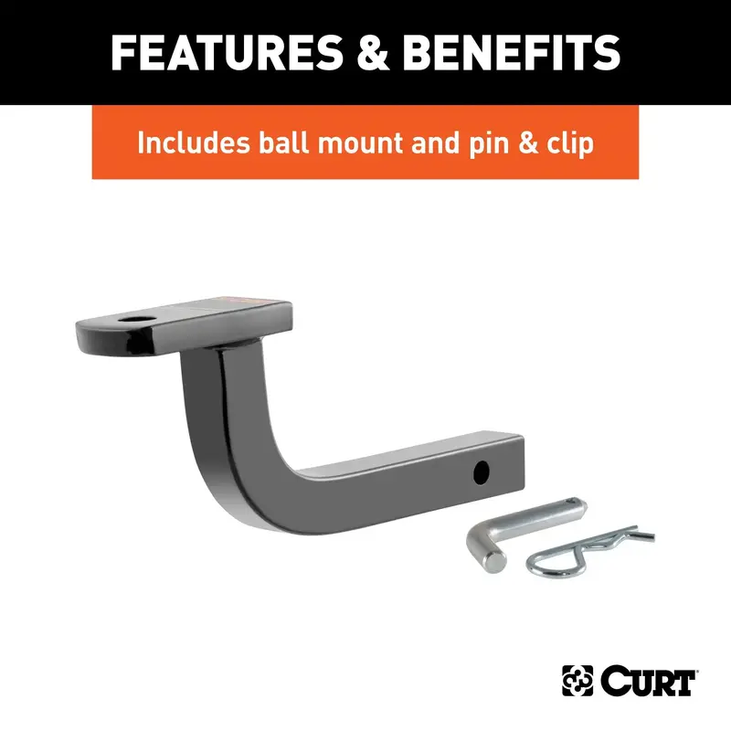 Curt 120283 Class 2 Trailer Hitch With 1-1/4" Ball Mount – Compatible With Select Chevrolet Monte Carlo Models 1