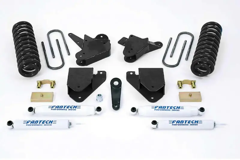 Fabtech K2098 6-Inch Basic Lift System With Performance Shocks For 2001–2004 Ford F-250/F-350 2Wd & 2000–2005 Excursion (Gas & 6.0L Diesel) 1