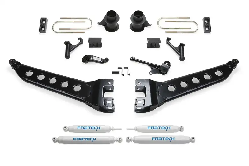 Fabtech K3070 Radius Arm Upgrade Kit With Performance Shocks For 2013–2018 Ram 3500 4Wd 1
