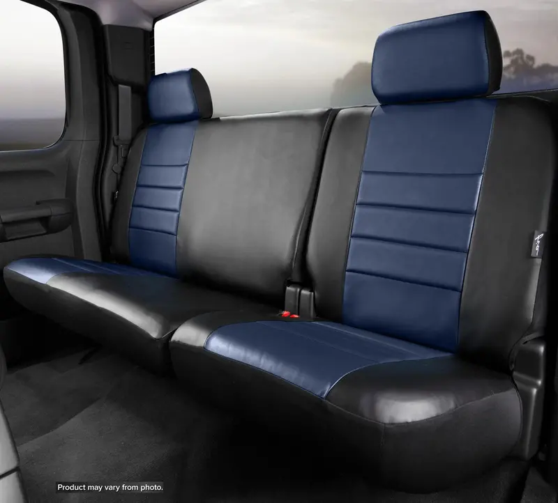 Fia Sl62-93 Blue - Sl60 Series Leatherlite Simulated Leather Custom Fit Rear Seat Cover- 1