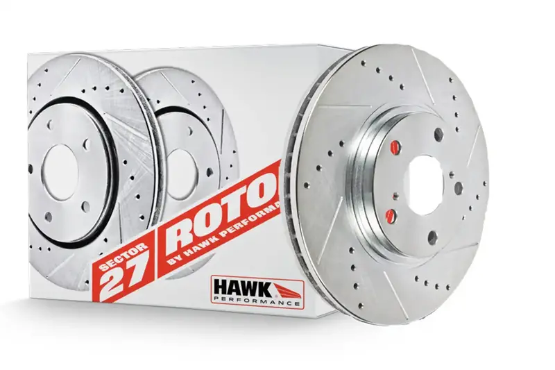 Hawk Sector 27 Rear Brake Rotors – High-Performance Vented & Slotted Discs (Hr4043, Limited Stock) 1