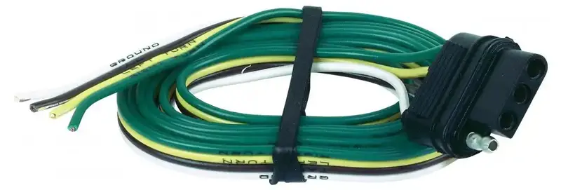 Hopkins 48035 – 48-Foot 4-Wire Flat Vehicle-End Trailer Wiring Harness 1
